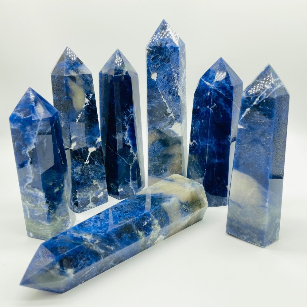 Large Blue Sodalite Tower Point Wholesale -Wholesale Crystals
