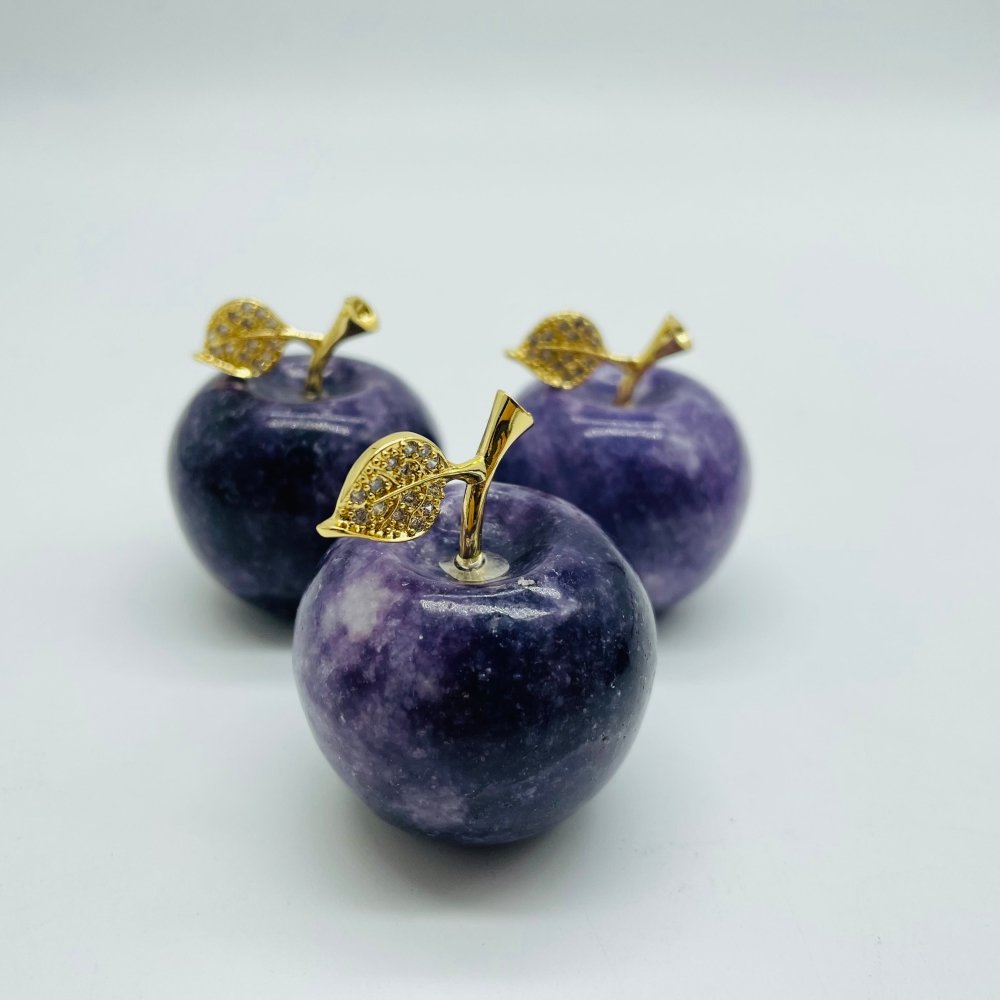 Lepidolite Apple Carving Wholesale -Wholesale Crystals