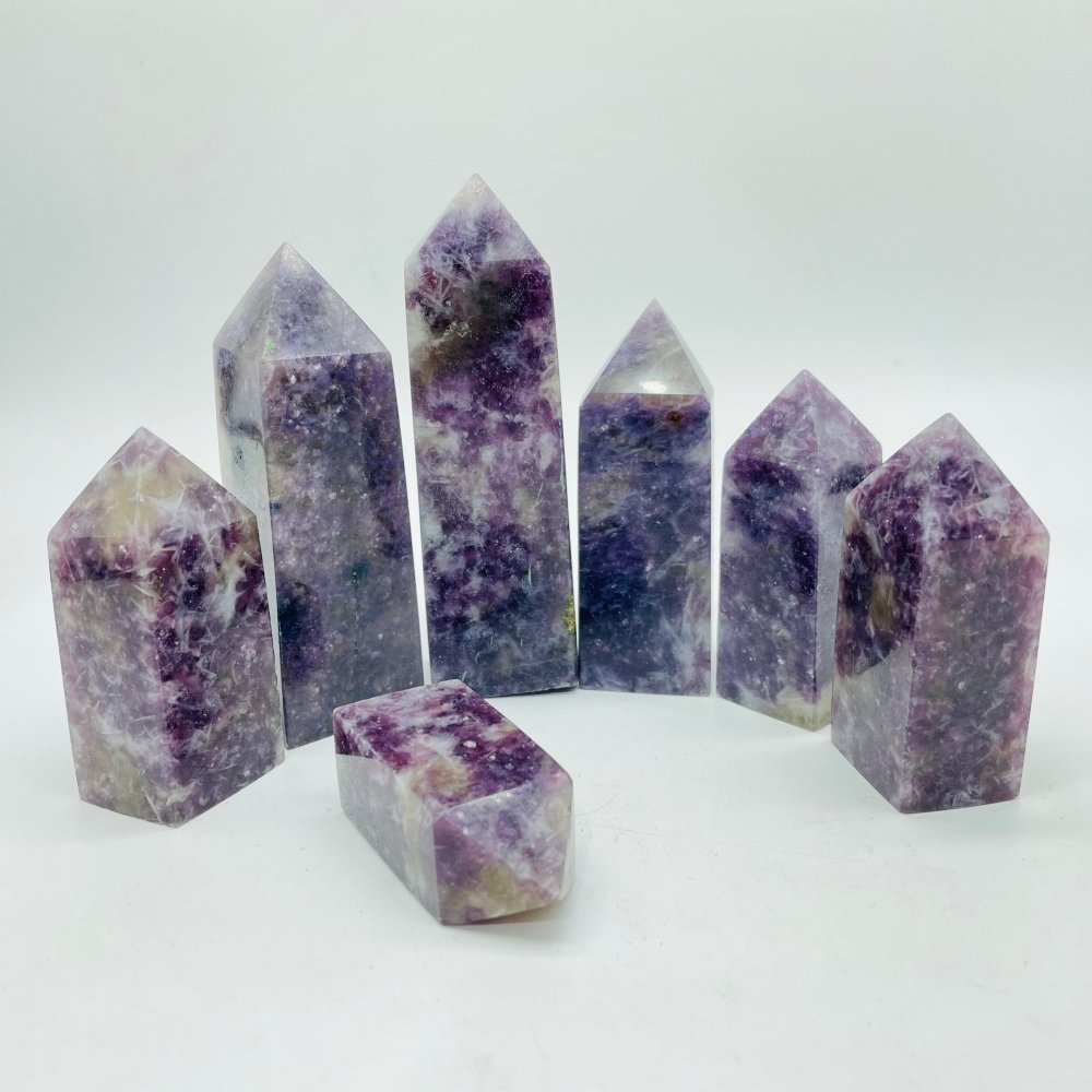 Lepidolite Mixed Quartz Points Wholesale Closeout -Wholesale Crystals