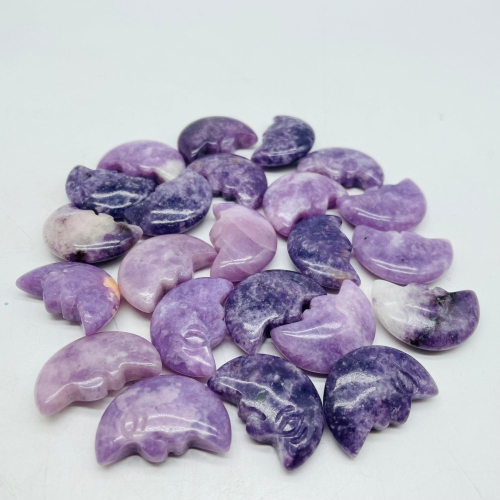 Lepidolite Moon Face Carving Wholesale -Wholesale Crystals