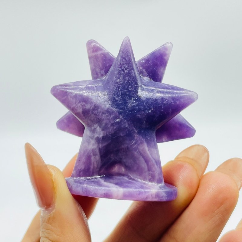 Lepidolite Stand Starfish Carving Wholesale -Wholesale Crystals