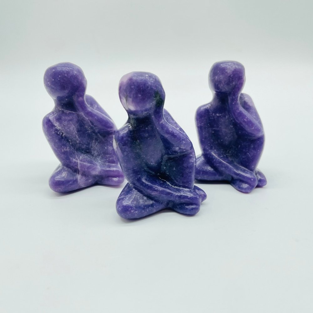 Lepidolite Thinking Woman Carving Wholesale -Wholesale Crystals