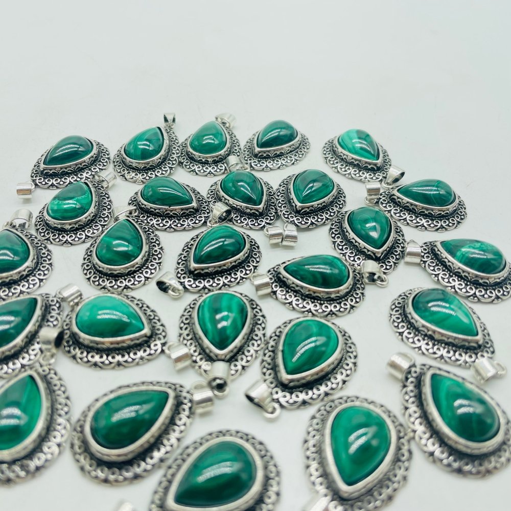 Malachite Teardrop Shape Pendant Wholesale -Wholesale Crystals