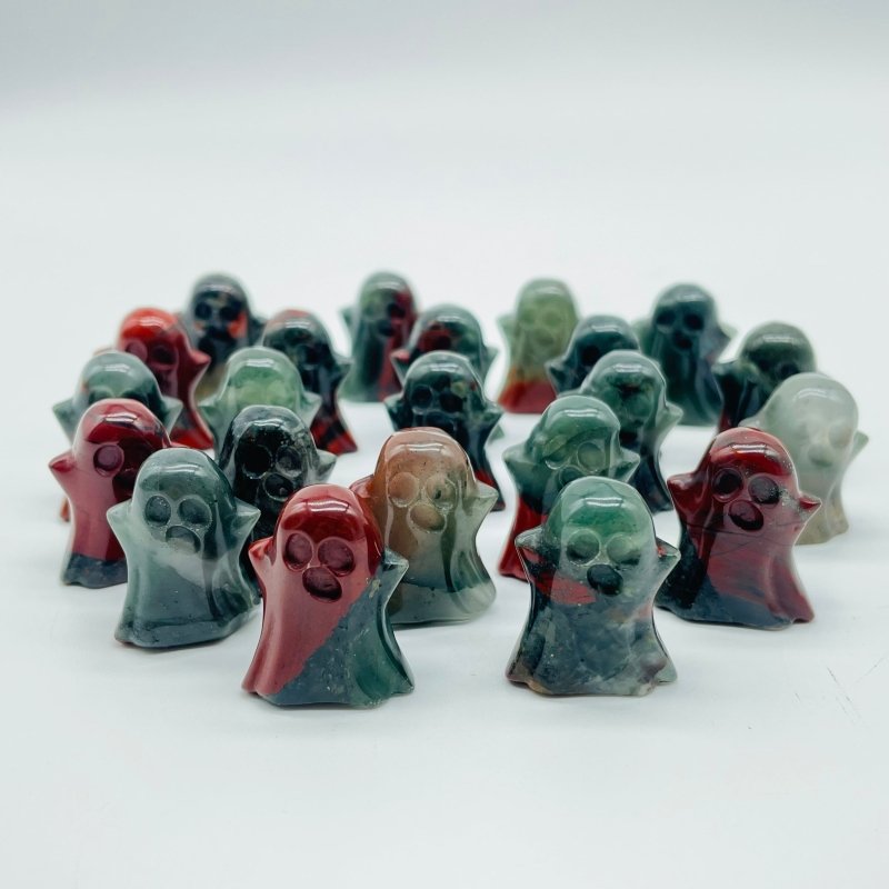 Mini Africa Blood Stone Ghost Carving Halloween Crystals Wholesale -Wholesale Crystals