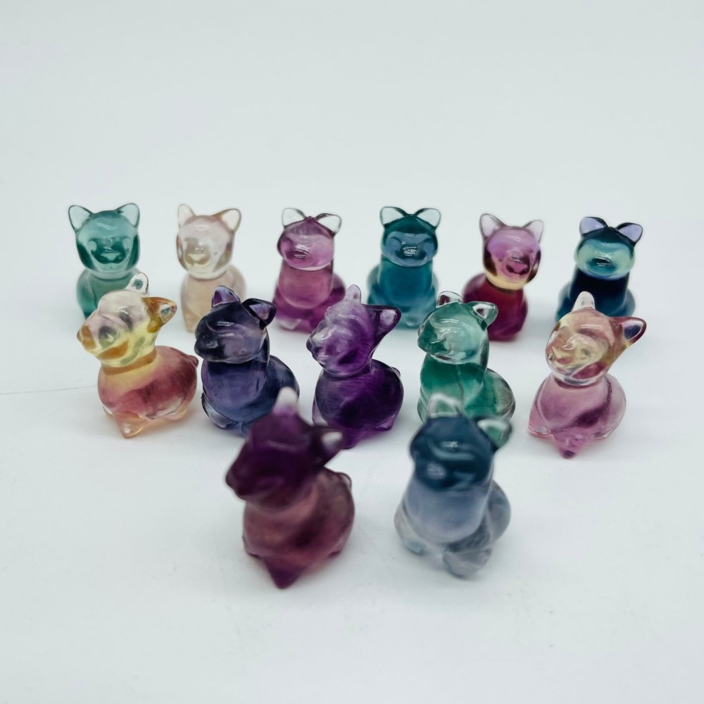 Mini Colorful Fluorite Sheep Carving Wholesale -Wholesale Crystals