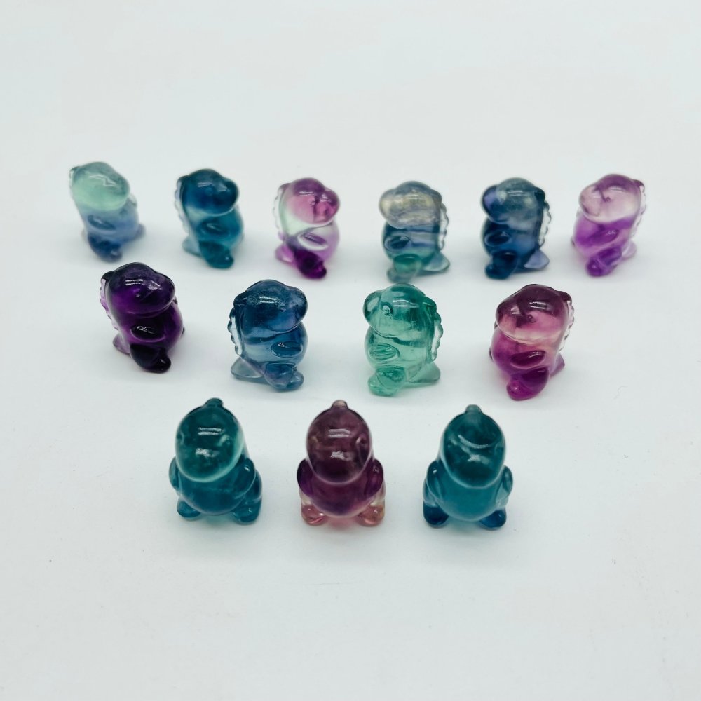 Mini Cute Fluorite Baby Dinosaur Carving Wholesale -Wholesale Crystals