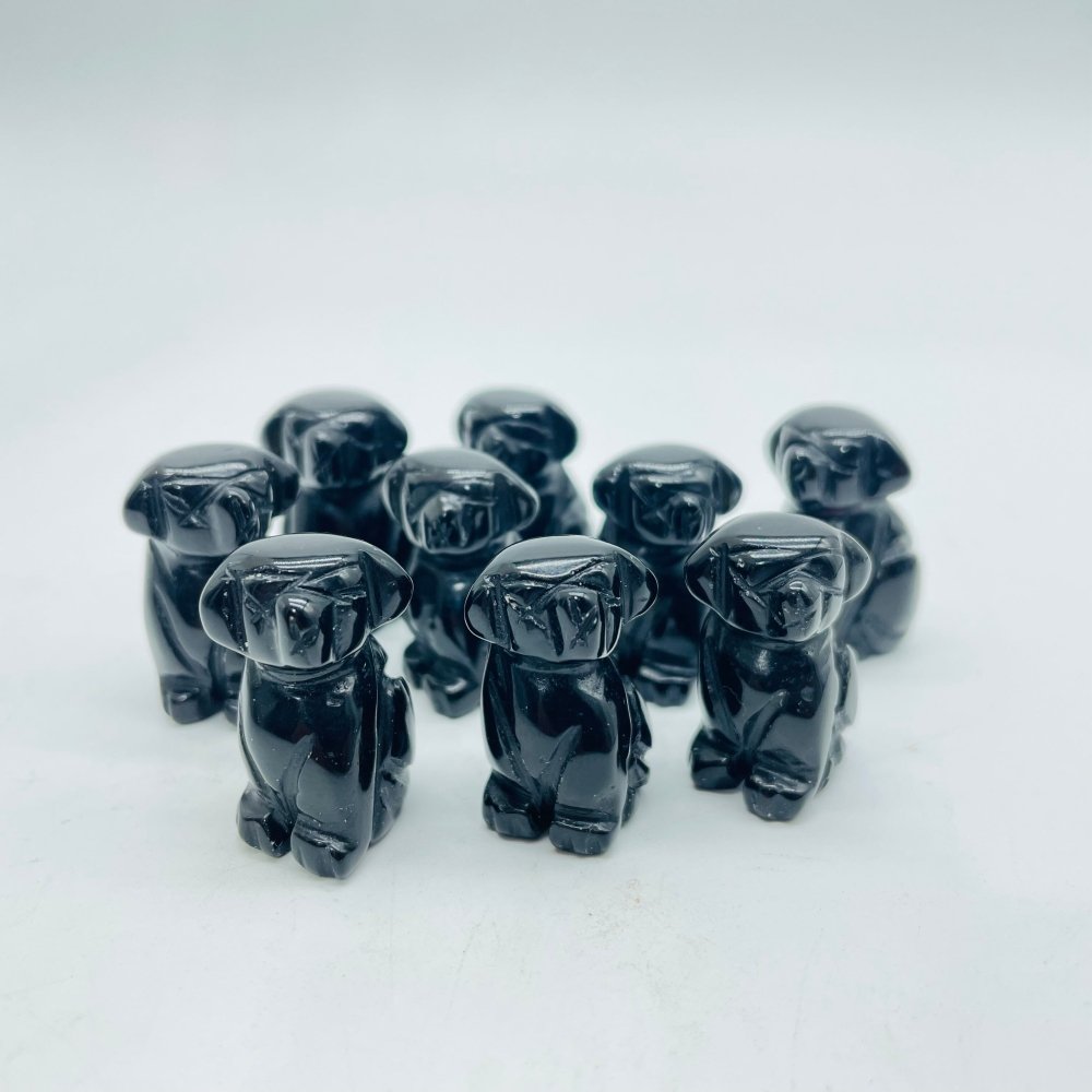 Mini Obsidian Dog Carving Wholesale -Wholesale Crystals