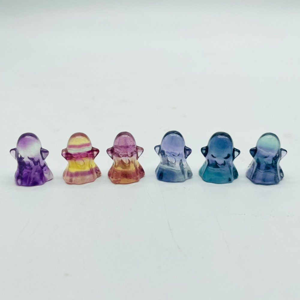 Mini Rainbow Fluorite Carving Ghost Wholesale -Wholesale Crystals