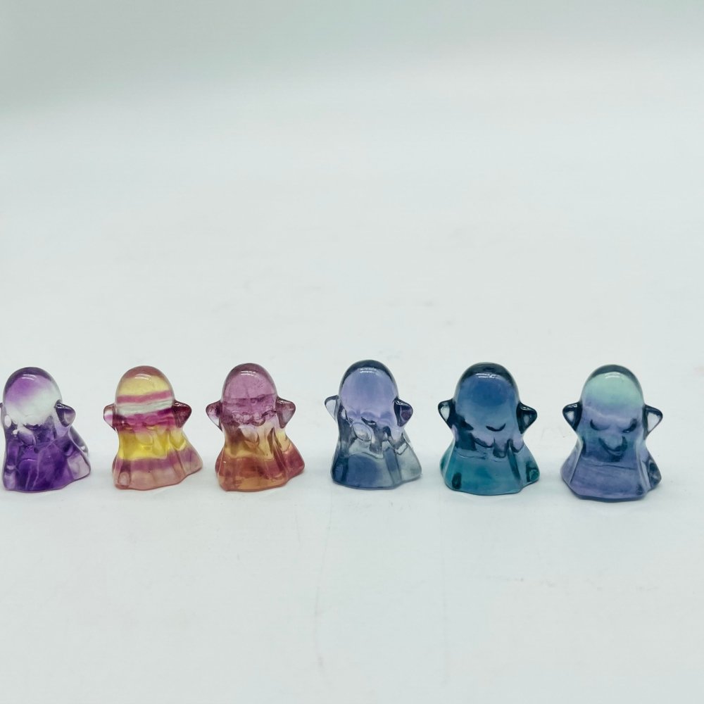 Mini Rainbow Fluorite Carving Ghost Wholesale -Wholesale Crystals
