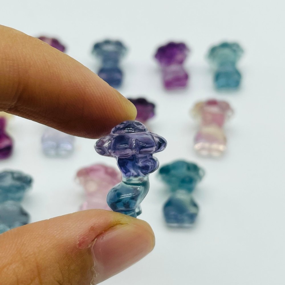 Mini Rainbow Fluorite Goddess Mushroom Carving Wholesale -Wholesale Crystals