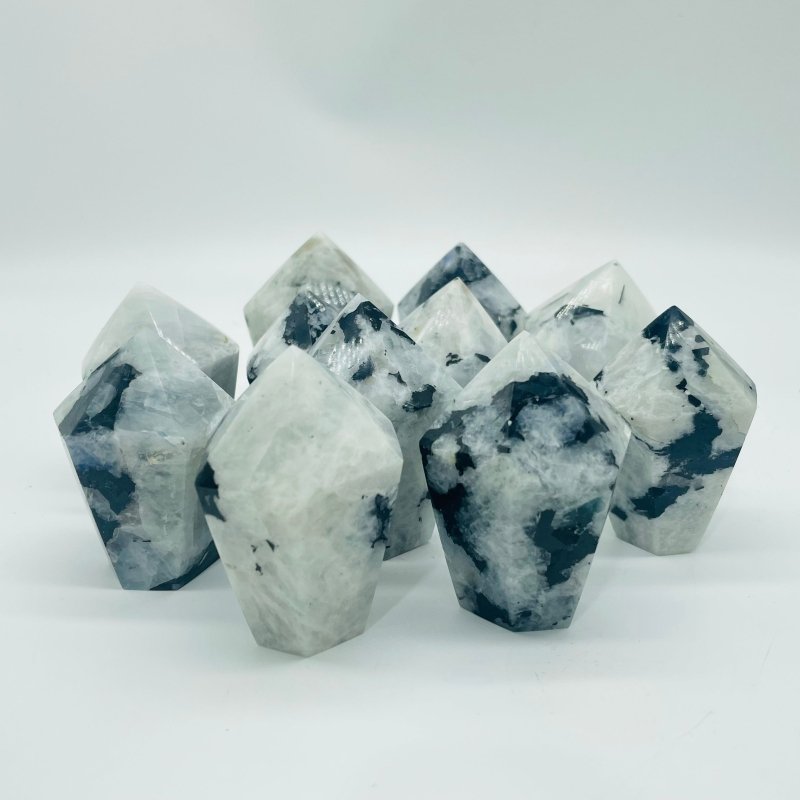Moonstone(from India) CupCake Shape Tower Points Wholesale -Wholesale Crystals