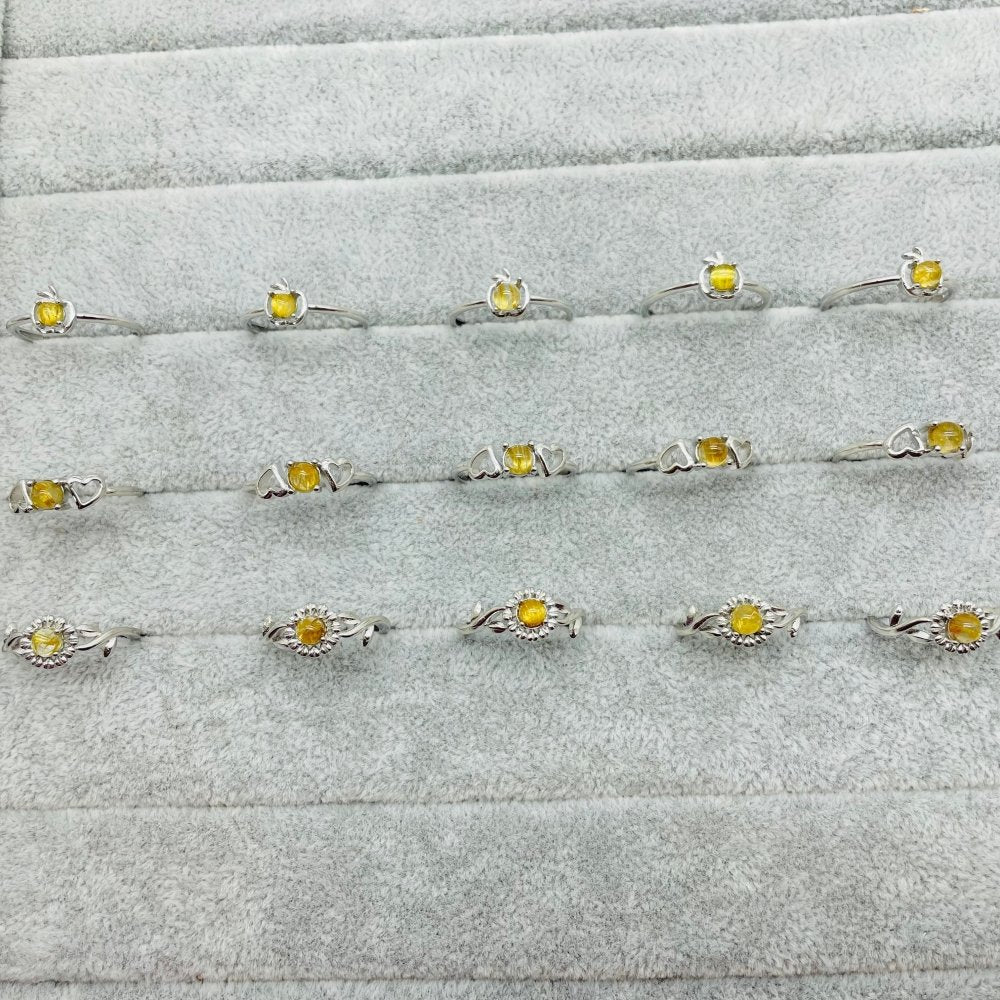 Natural Rutile Crystal Ring Wholesale -Wholesale Crystals