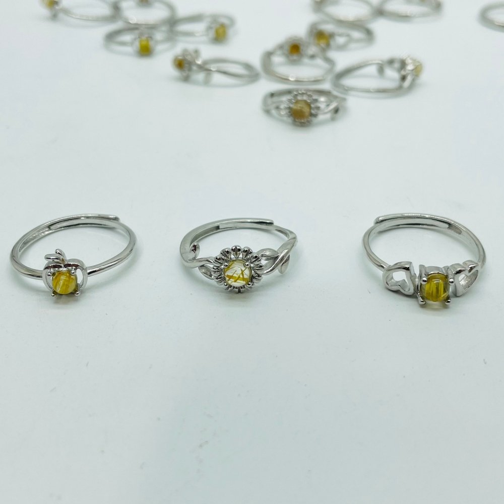 Natural Rutile Crystal Ring Wholesale -Wholesale Crystals