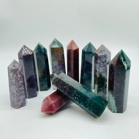 Ocean Jasper Crystal Point Wholesale -Wholesale Crystals
