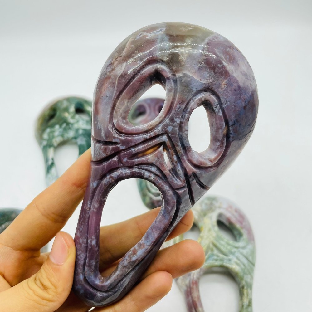 Ocean Jasper Ghost Mask Carving Halloween Wholesale -Wholesale Crystals