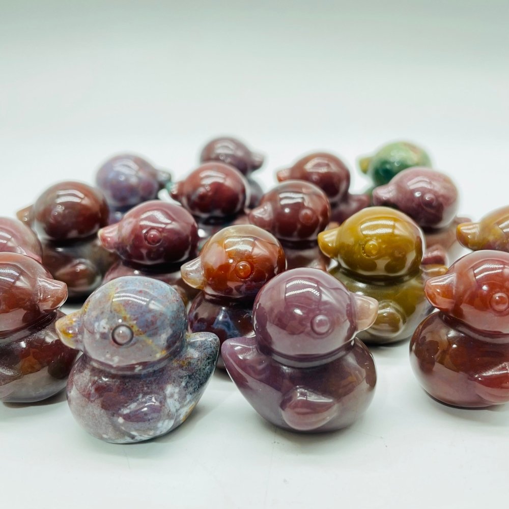 Ocean Jasper Mini Duck Carving Wholesale -Wholesale Crystals