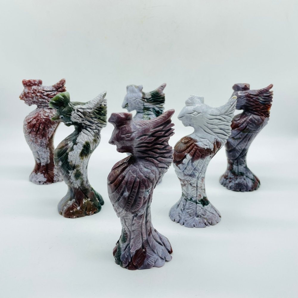 Ocean Jasper Phoenix Carving Wholesale -Wholesale Crystals