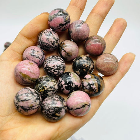 Pink Rhodonite Spheres Ball Wholesale -Wholesale Crystals