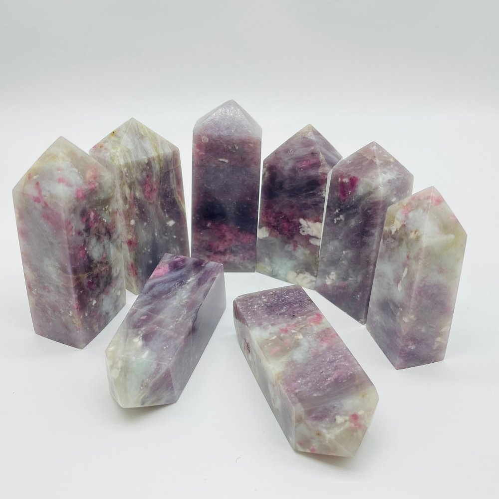 Pink Tourmaline Fat Four-Sided Tower Point Wholesale -Wholesale Crystals