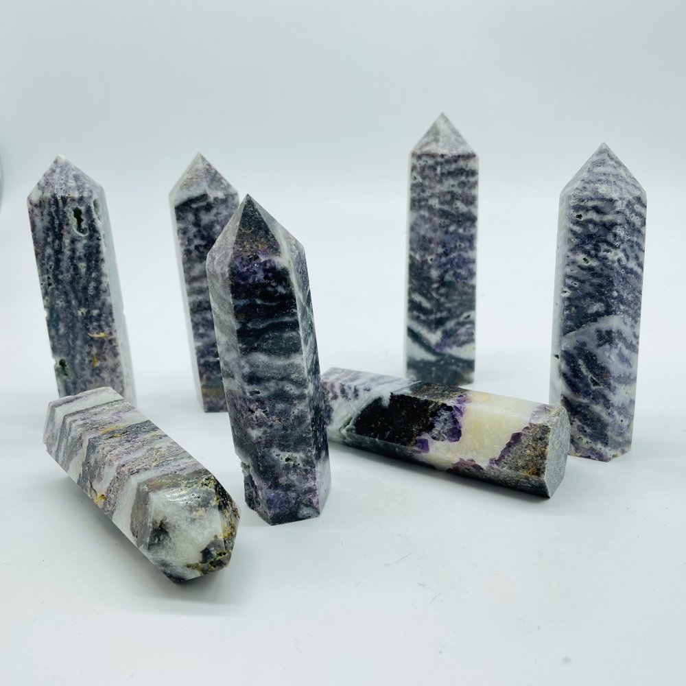 Purple Zebra Stone Tower Wholesale -Wholesale Crystals