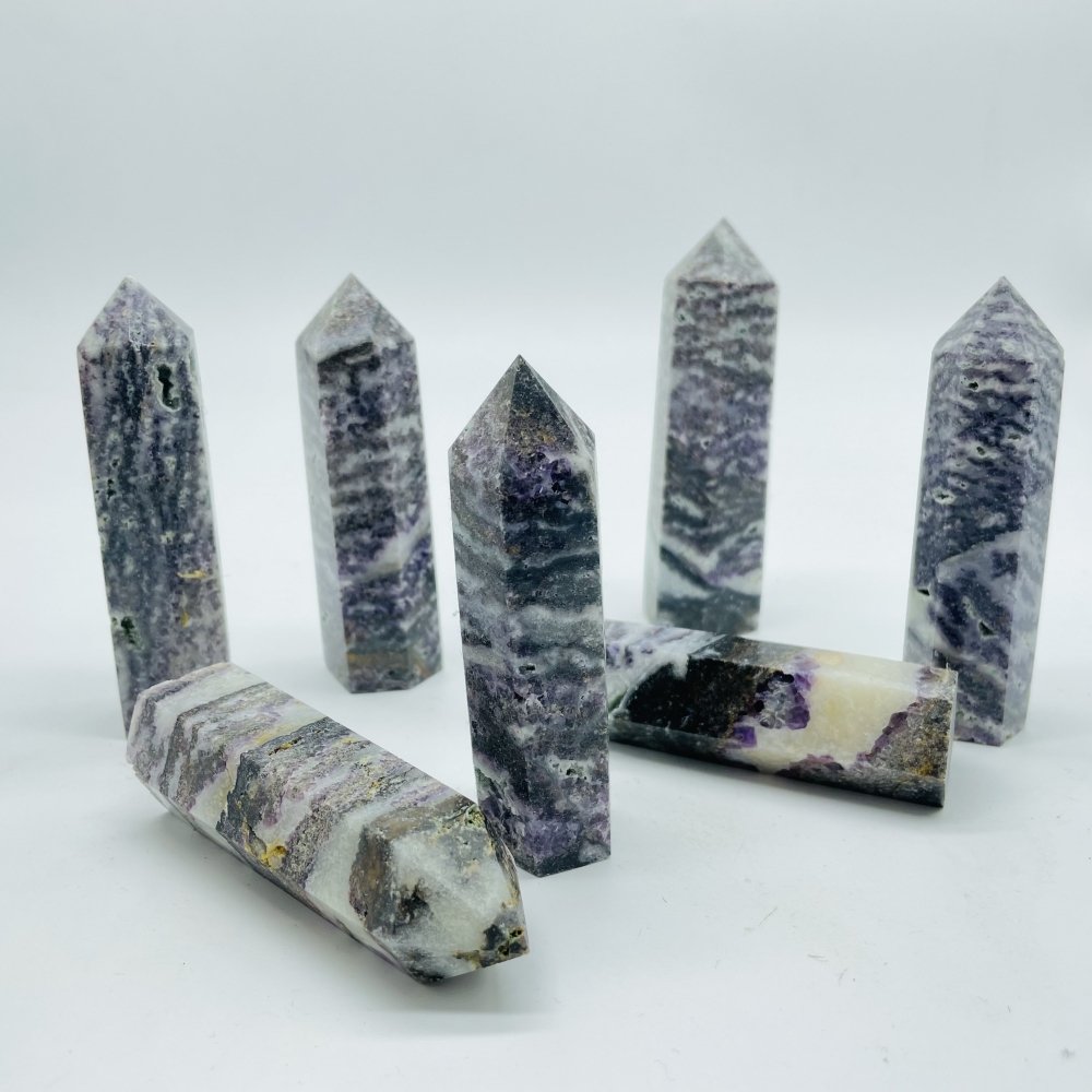 Purple Zebra Stone Tower Wholesale -Wholesale Crystals