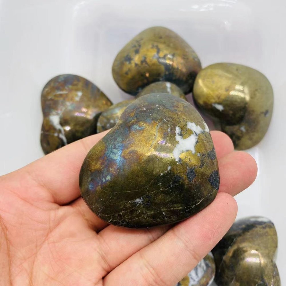 Pyrite heart wholesale 2-3in -Wholesale Crystals