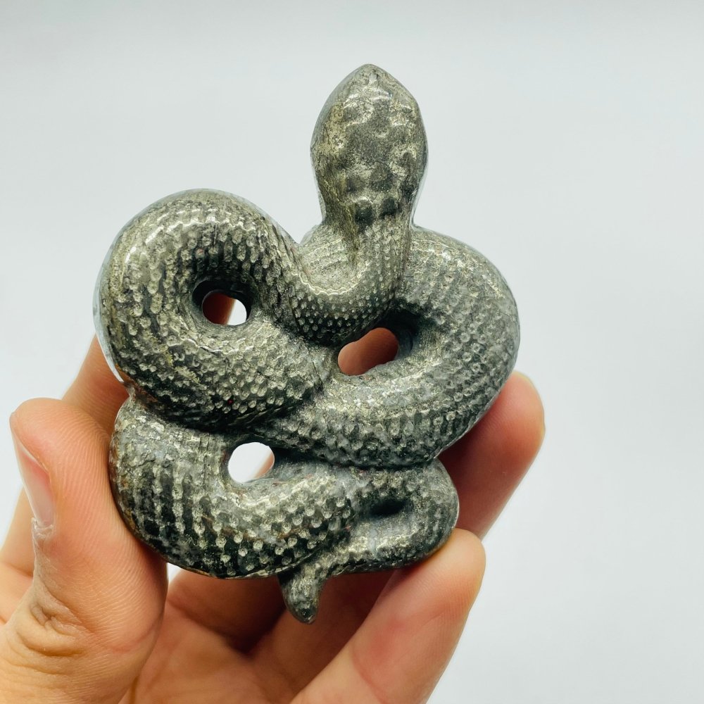 Pyrite Snake Carving Wholesale -Wholesale Crystals