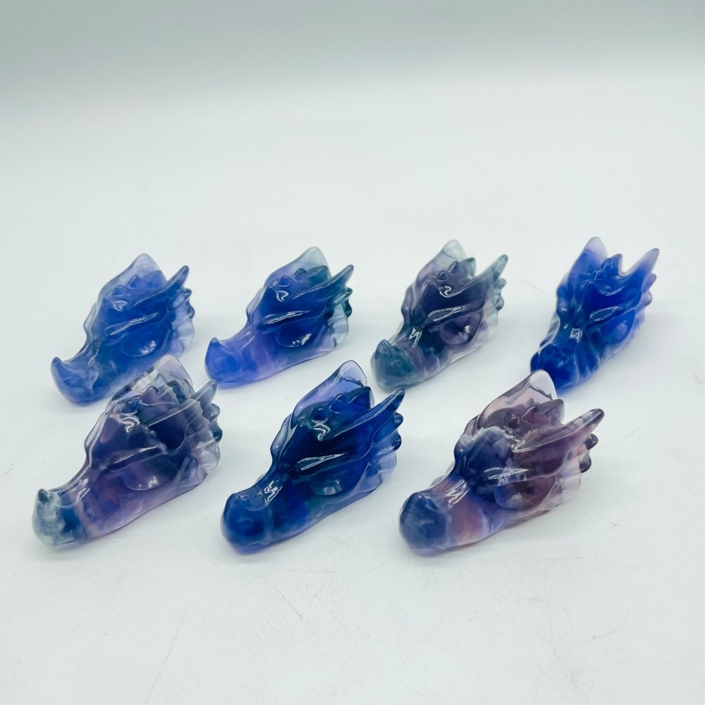 Rainbow Fluorite Dragon Head Carving Wholesale -Wholesale Crystals