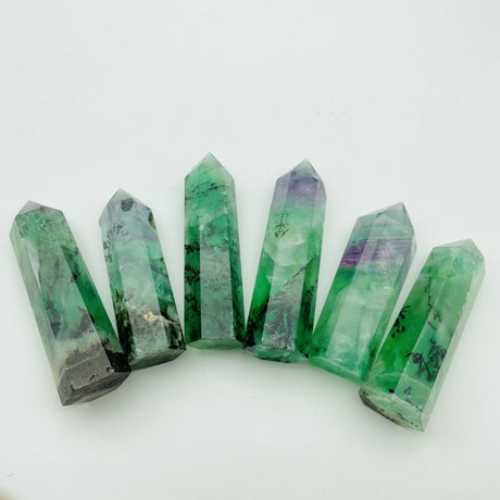 Rare Fluorite Tree Colorful Rainbow Fluorite Tower Point Wholesale -Wholesale Crystals