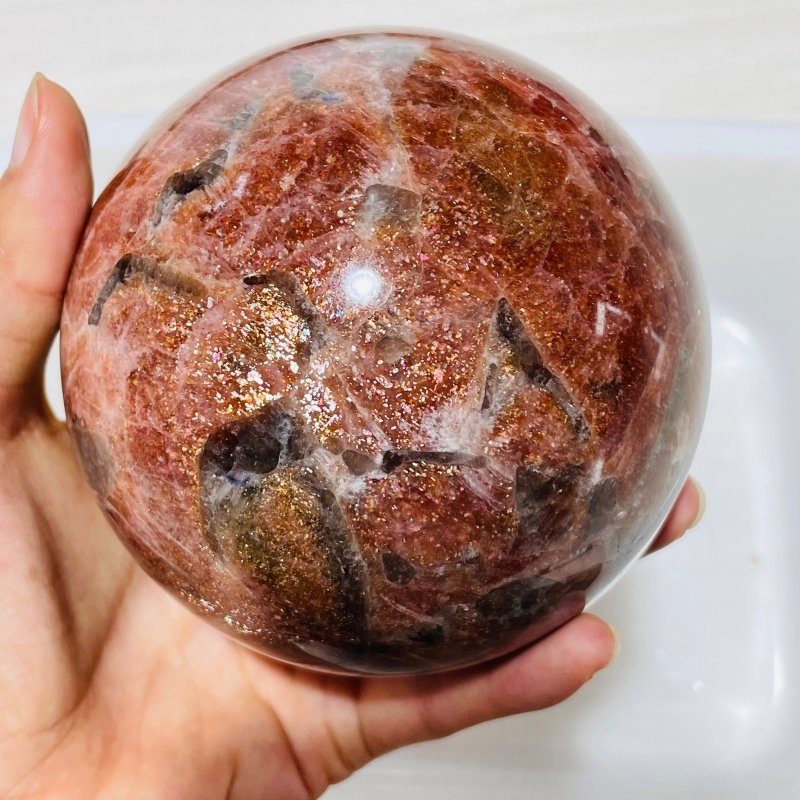 Rare Large Sunstone Beautiful Sphere -Wholesale Crystals