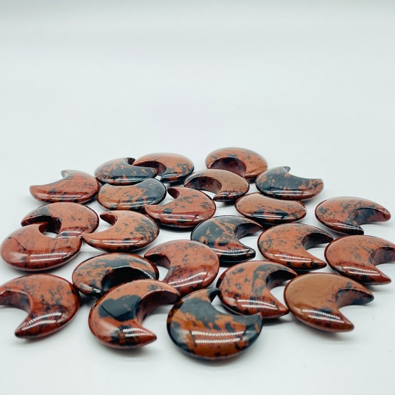 Red Obsidian Moon Carving Wholesale -Wholesale Crystals