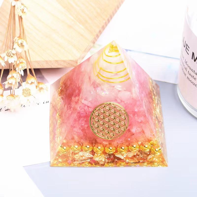 Rose Quartz Orgone Pyramid Wholesale -Wholesale Crystals