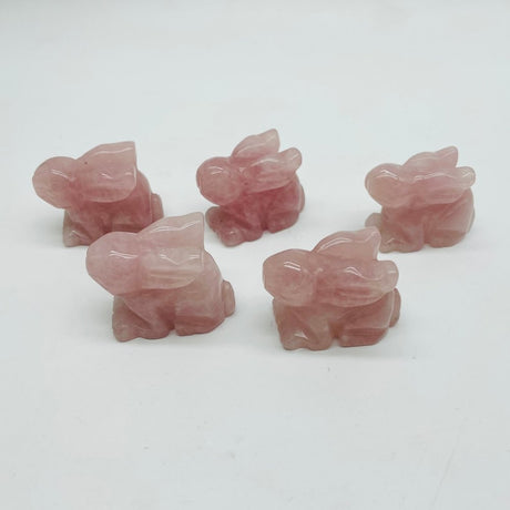 Rose Quartz Rabbit Carving Wholesale -Wholesale Crystals