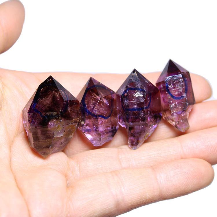 Rough Natural Amethyst Enhydro Crystal Super7 -Wholesale Crystals