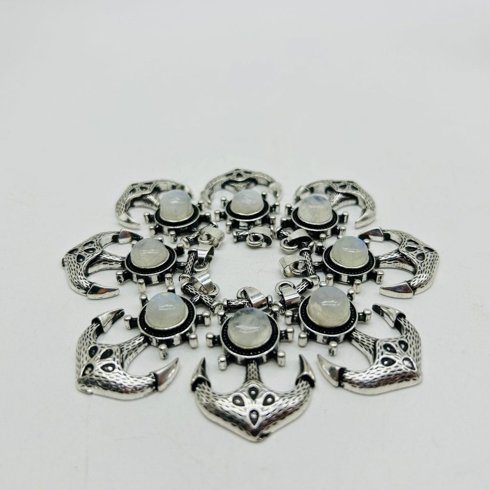 Sri Lanka Moonstone Anchor Shape Pendant Wholesale -Wholesale Crystals