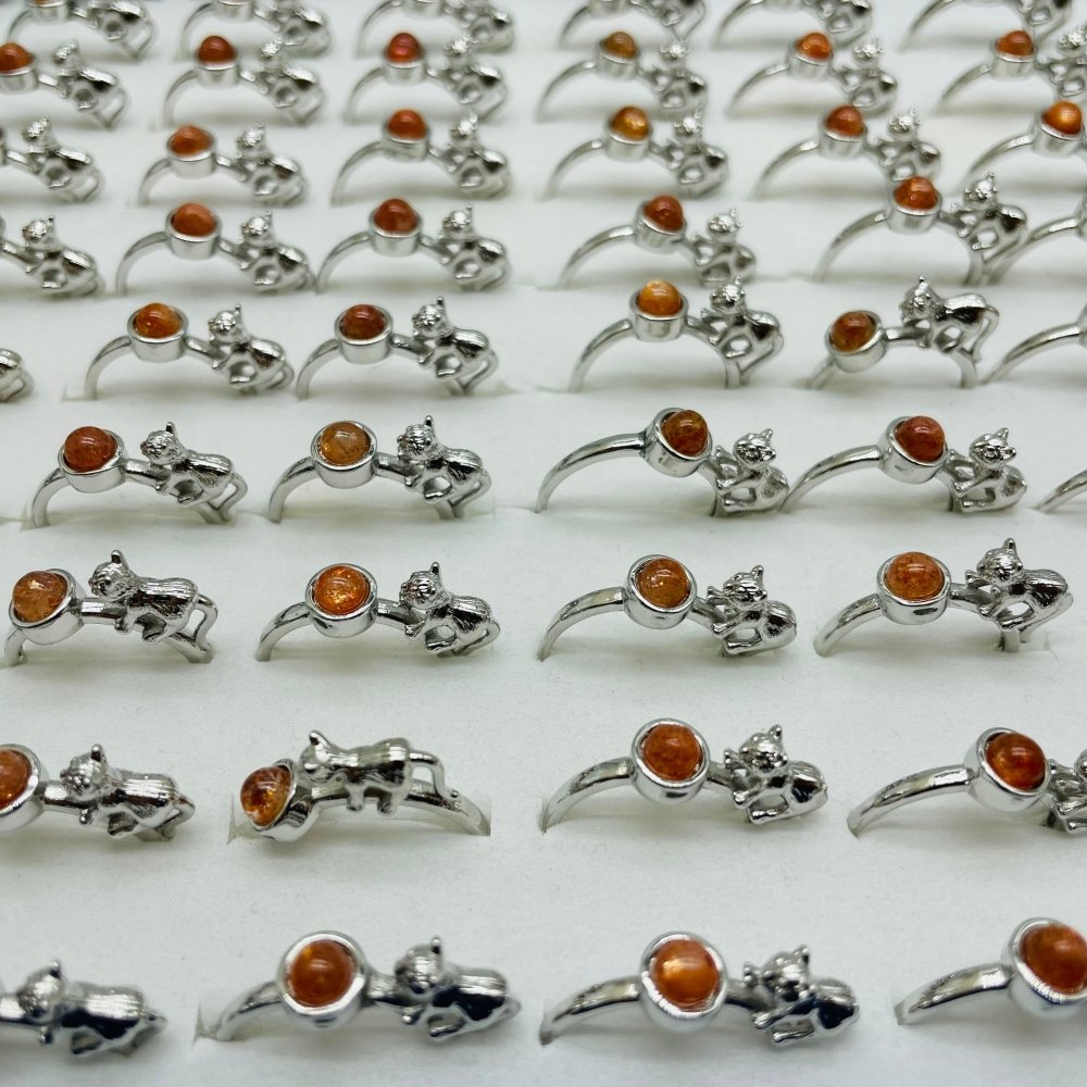 Sunstone Cat Ring Wholesale -Wholesale Crystals