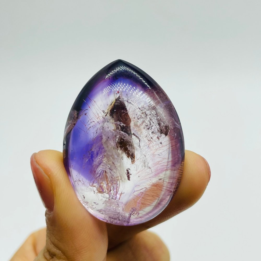 Super7 Amethyst Enhydro Crystal Teardrop Shape DIY Pendant -Wholesale Crystals