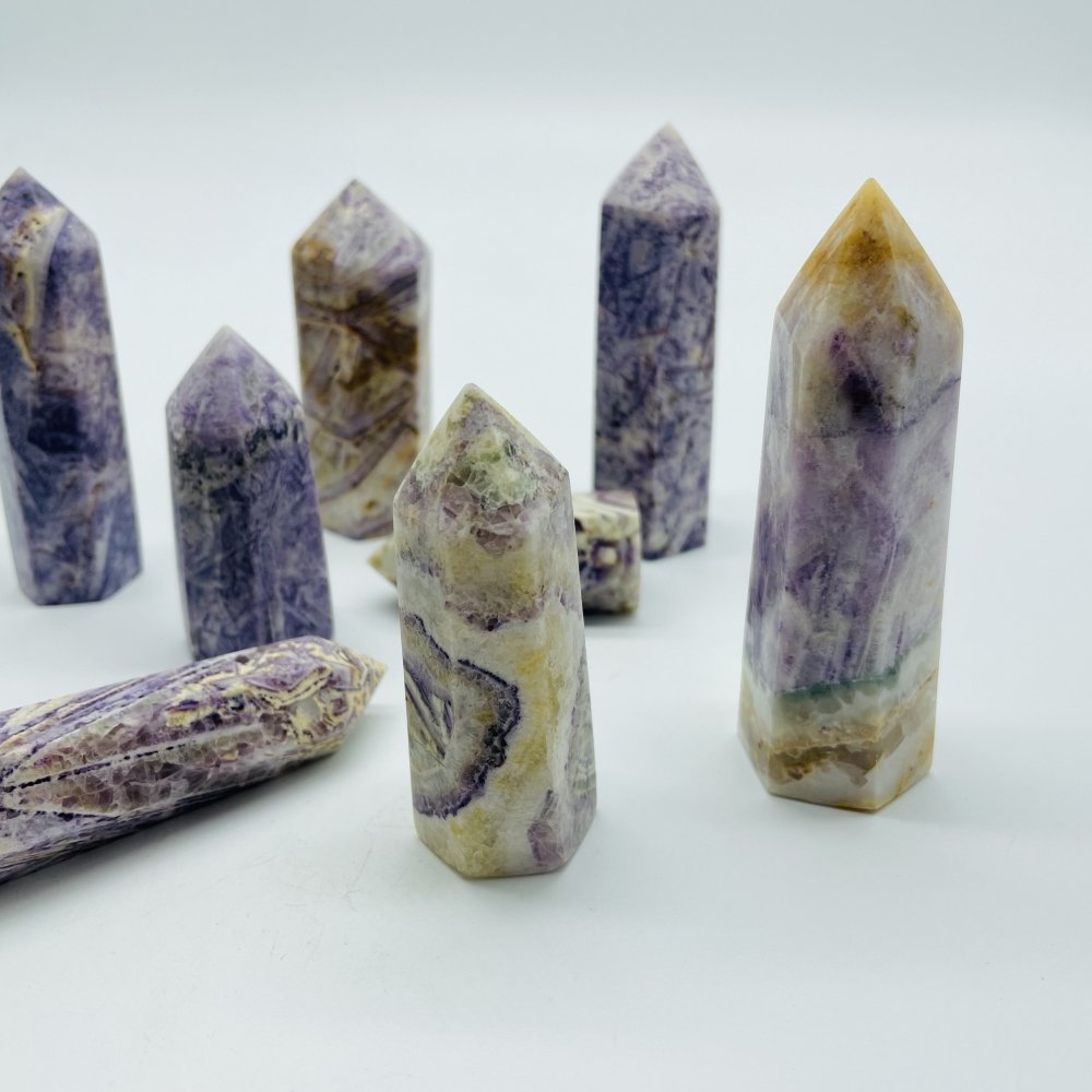 Violet Fluorite Tower Point Wholesale -Wholesale Crystals