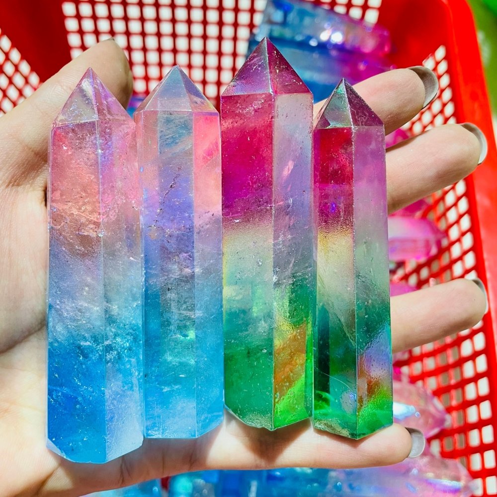 Wholesale Natural Clear Crystal Tower Angel Aura Quartz Crystal Point -Wholesale Crystals