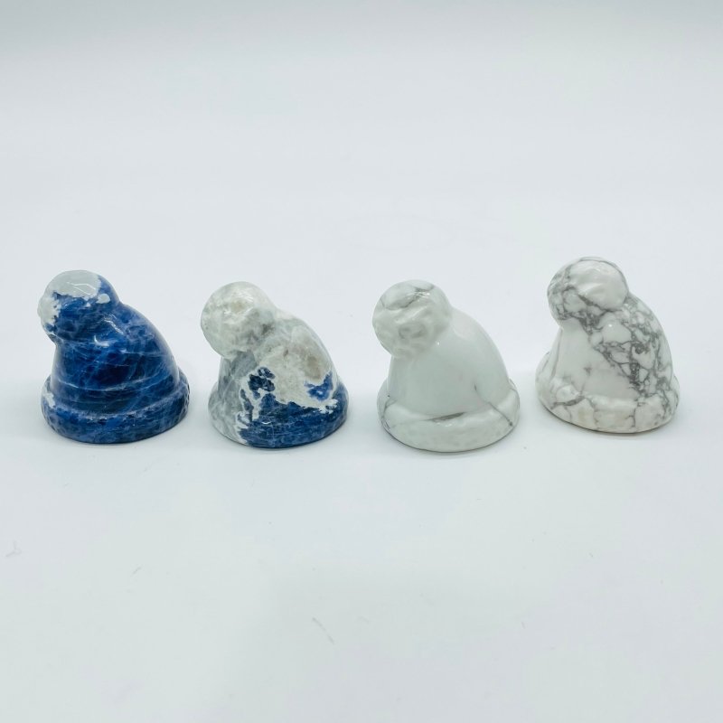 Winter Hat Cap Carving Wholesale Sodalite Howlite -Wholesale Crystals