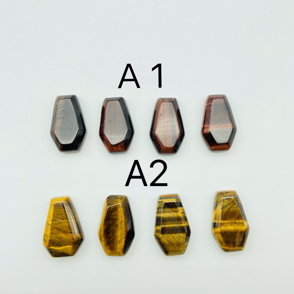 Yellow and Red Tiger Eye Mini Coffin Wholesale -Wholesale Crystals