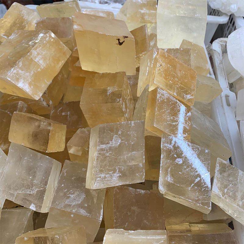 Yellow Honey and White Calcite Raw -Wholesale Crystals