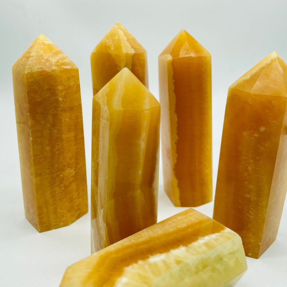 Yellow Calcite Tower Point Wholesale -Wholesale Crystals