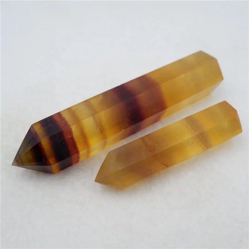 Yellow fluorite point -Wholesale Crystals
