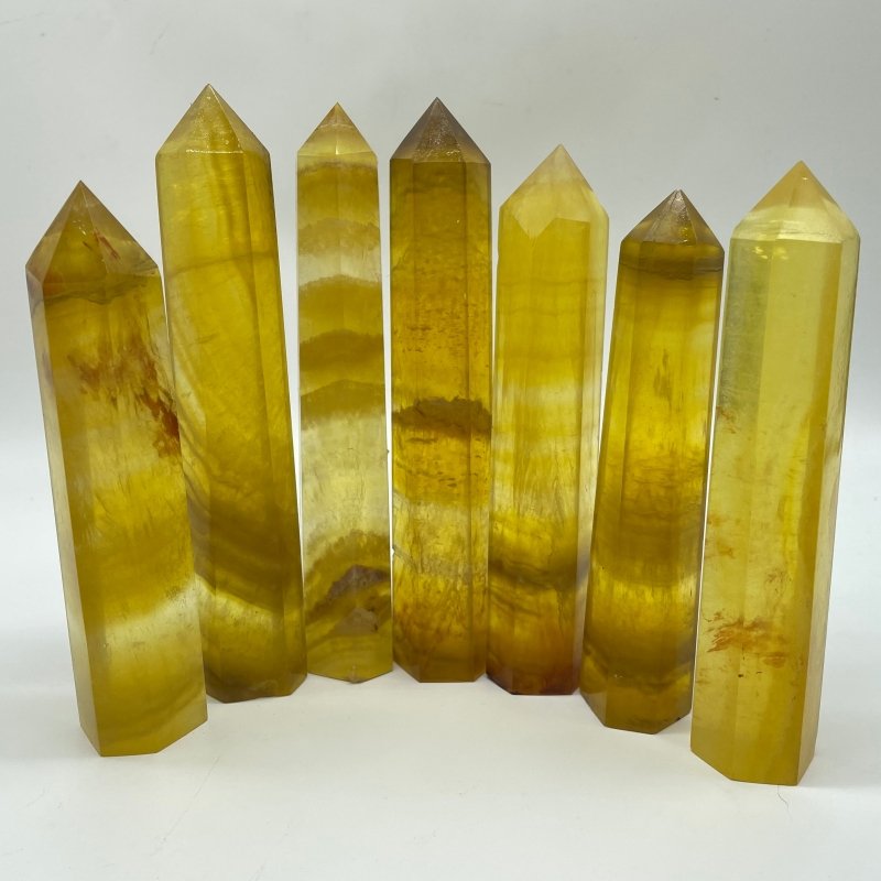 Yellow Fluorite Point Wholesale -Wholesale Crystals