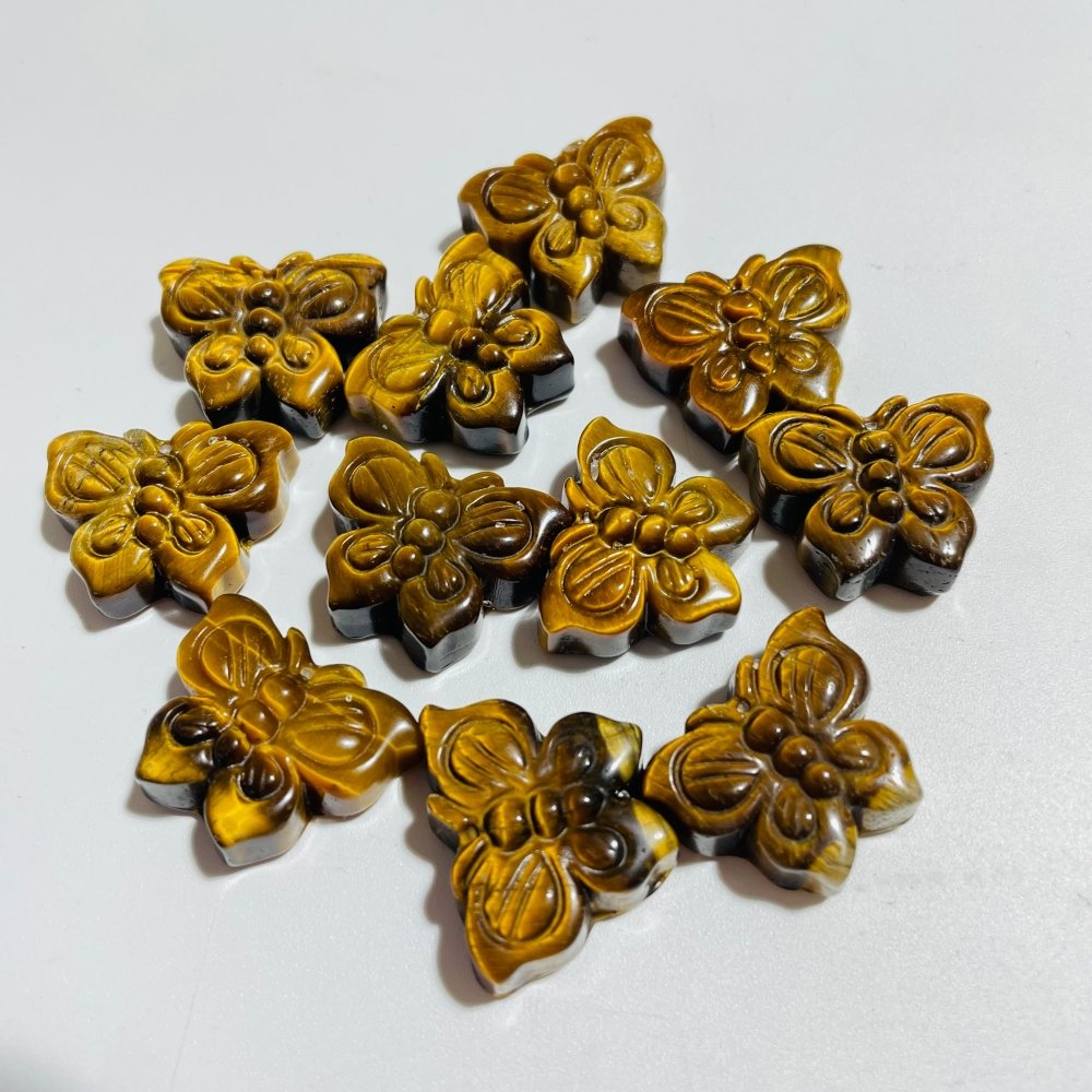 Yellow Tiger Eye Butterfly Carving Animal Wholesale -Wholesale Crystals