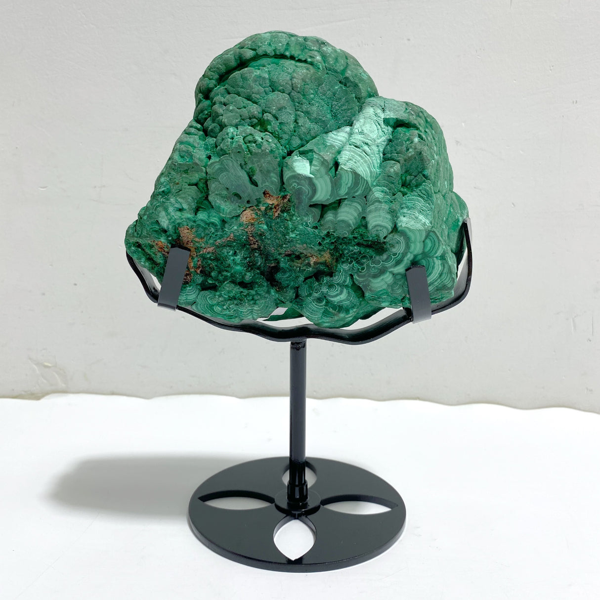 Unique Malachite Specimen With Stand