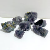 7 Pieces Raw Blue Fluorite Stone