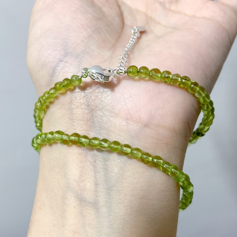 0.16in(4mm) Peridot Bracelet Wholesale - Wholesale Crystals