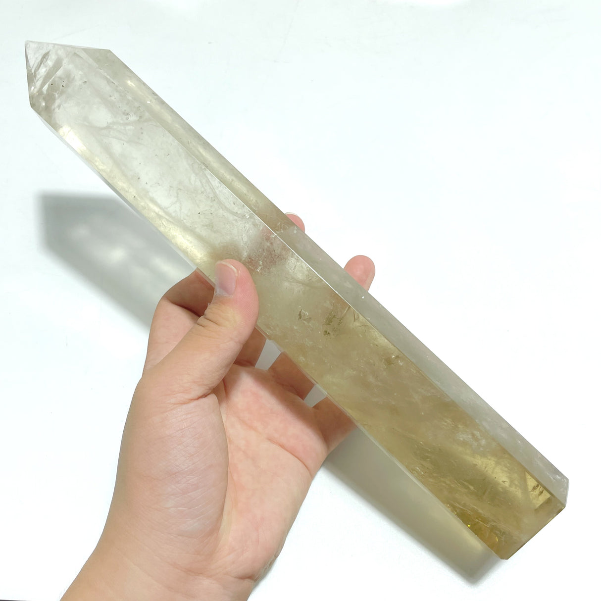 6 Pieces Tall Smoky Quartz Tower Point With Rainbow